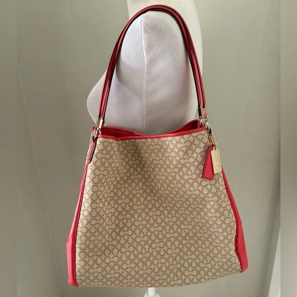 Coach Madison Phoebe Op Art Shoulder Bag - Great Used Condition